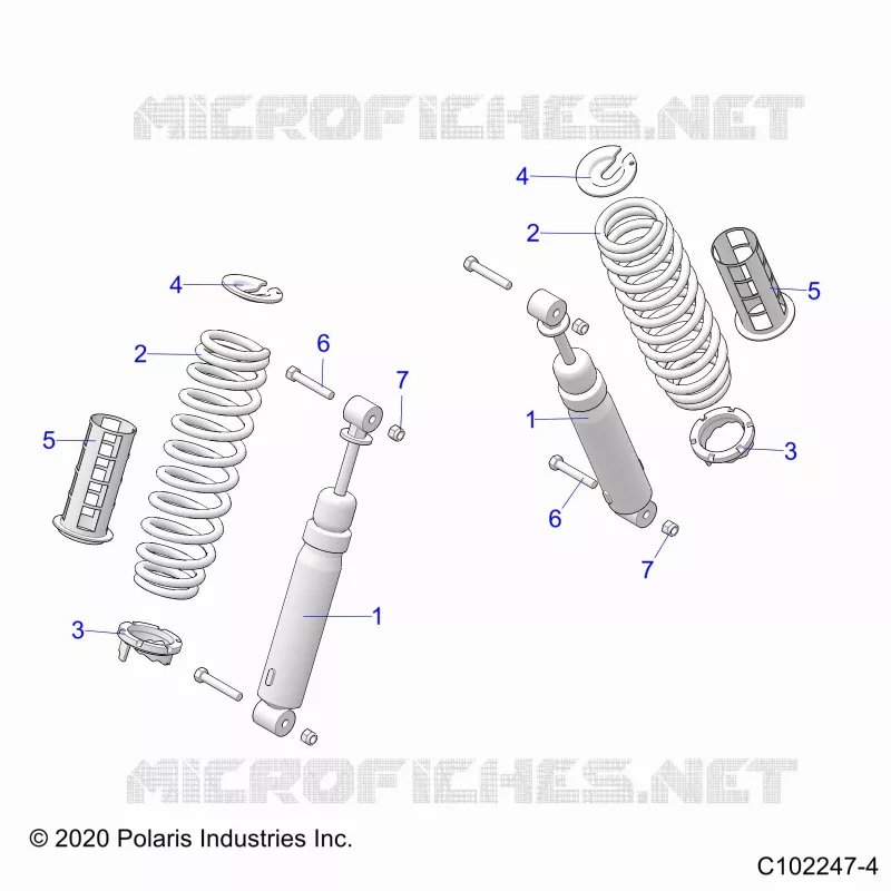 SUSPENSION ARRIERE SHOCKS AND MOUNTING