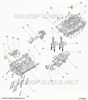 ENGINE, CRANKCASE, VILEBREQUIN