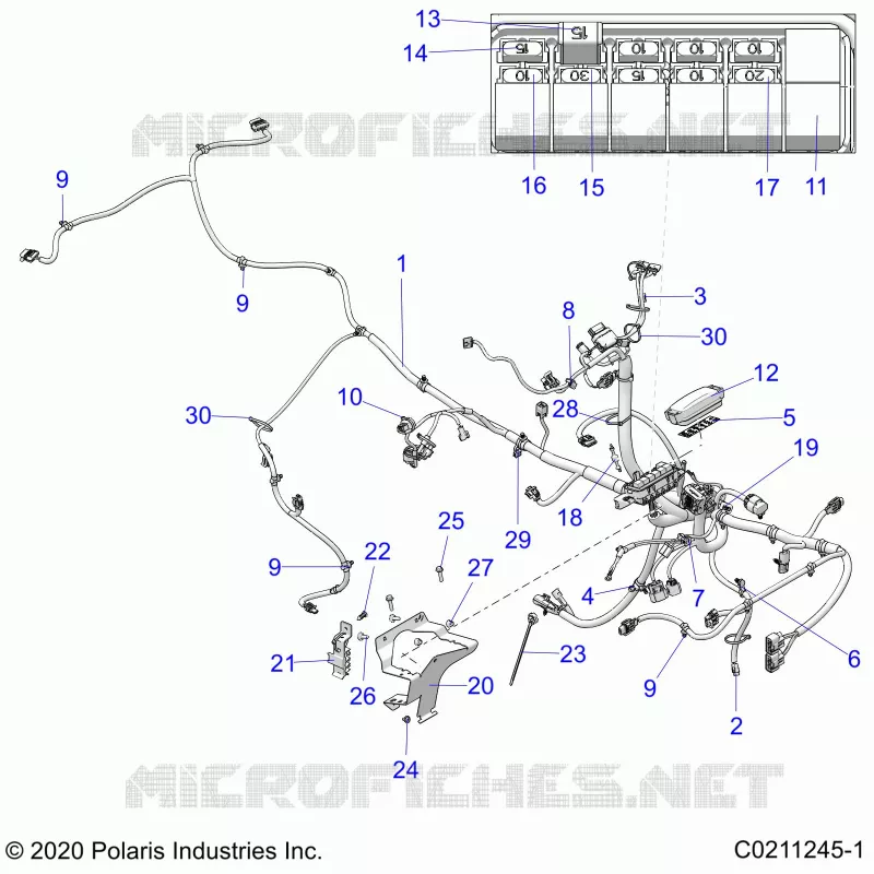 ELECTRICITE, MAIN WIRE HARNESS