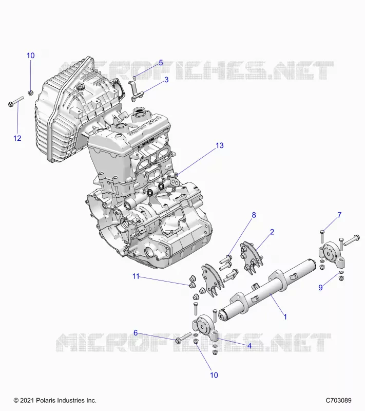 MOTEUR, MOUNTING & LONG BLOCK