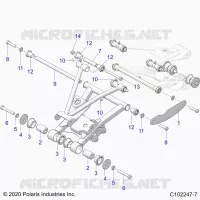 SUSPENSION ARRIERE CONTROL ARM MOUNTING
