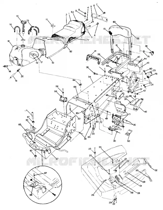 CHASSIS AND SIEGE TRAIL DELUXE (4919281928003A)