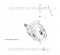SYSTÈME DE TRANSMISSION, GEARCASE MOUNTING, FRONT