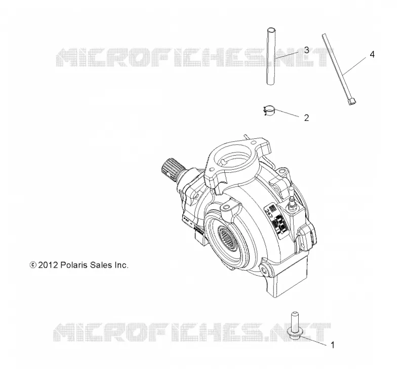 SYSTÈME DE TRANSMISSION, GEARCASE MOUNTING, FRONT