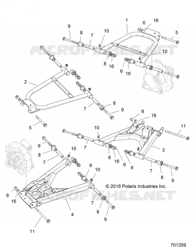 SUSPENSION ARRIERE CONTROL ARMS