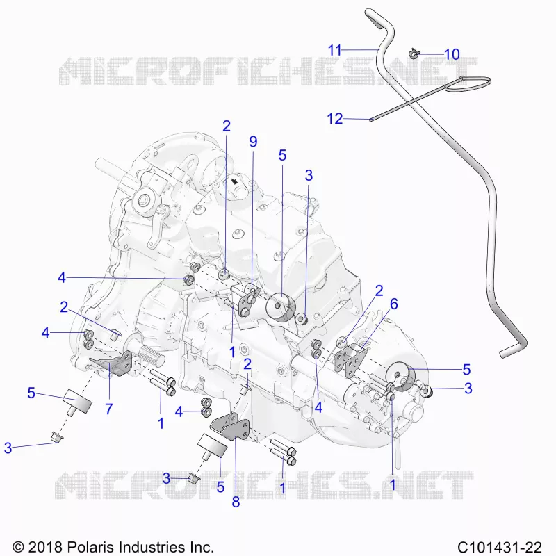 ENGINE, TRANSMISSION MOUNTING & LONG BLOCK