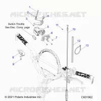 MOTEUR, THROTTLE CONTROL ASM.