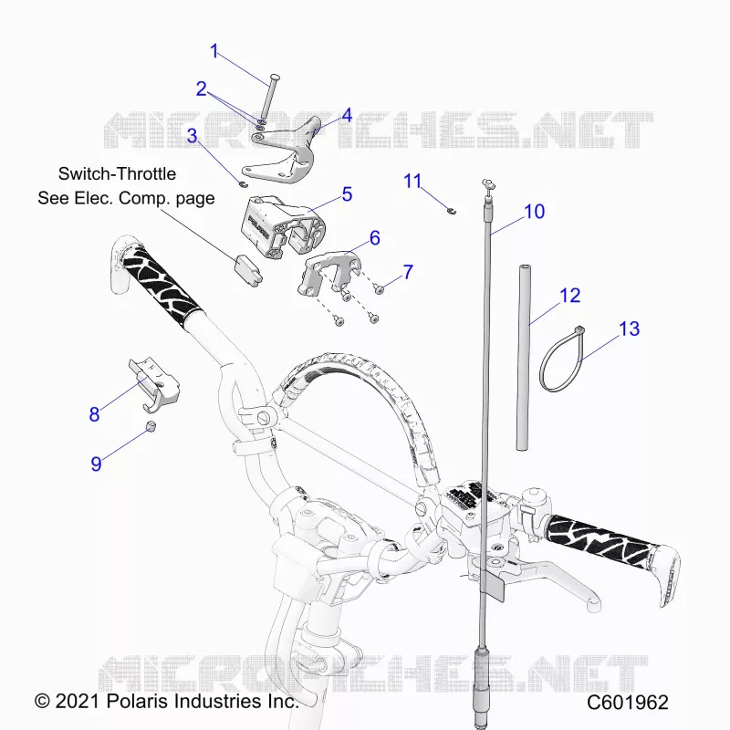 MOTEUR, THROTTLE CONTROL ASM.