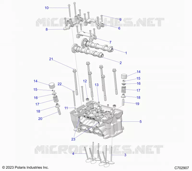 ENGINE, CULASSE AND VALVES