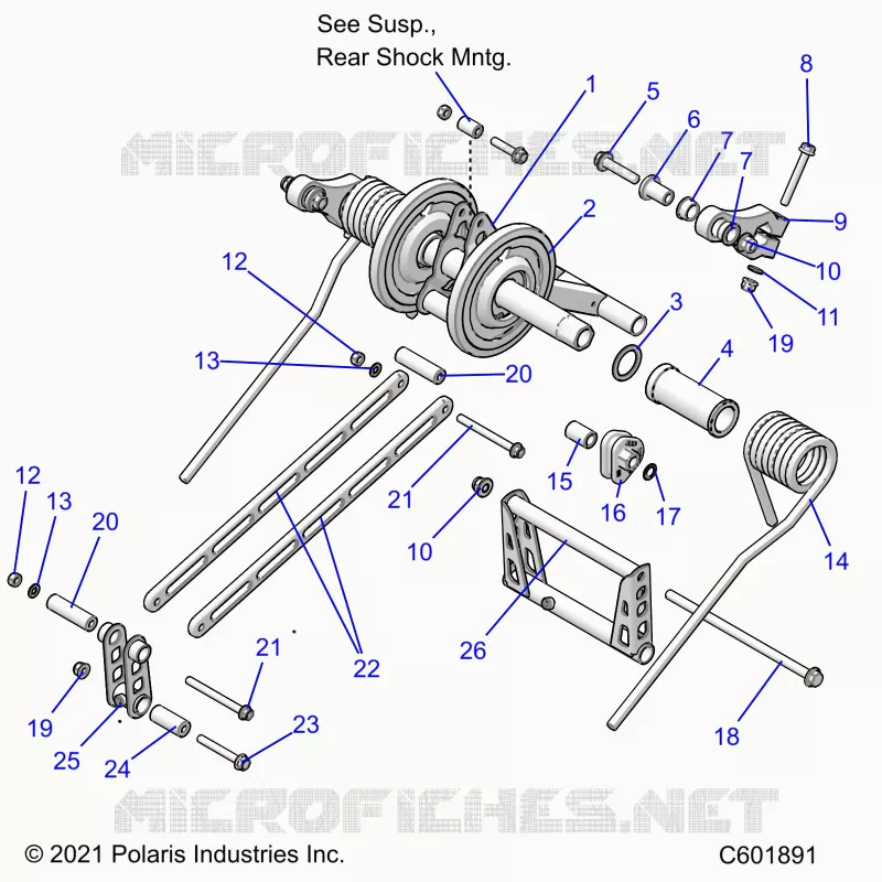 SUSPENSION, BRAS DE SUSPENSION ARRIERE