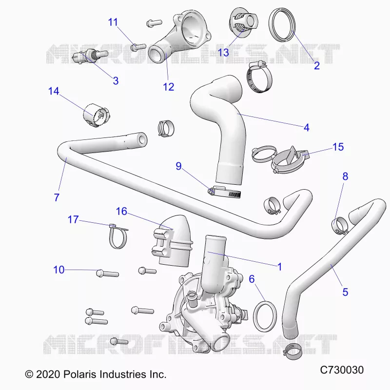 MOTEUR, WATERPUMP AND BYPASS