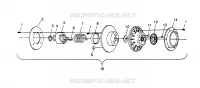 EMBRAYAGE DE TRANSMISSION WIDETRAK GT 0962061 AND EUROPEAN WIDETRAK GT E962061 (4931623162C002)