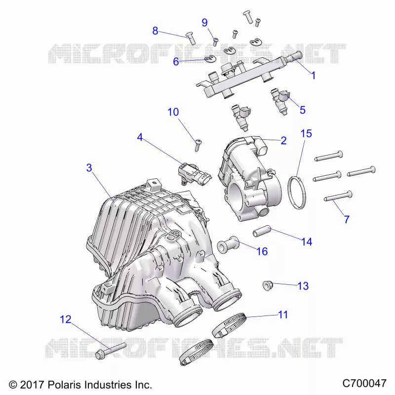 ENGINE, PRISE D'AIR MANIFOLD