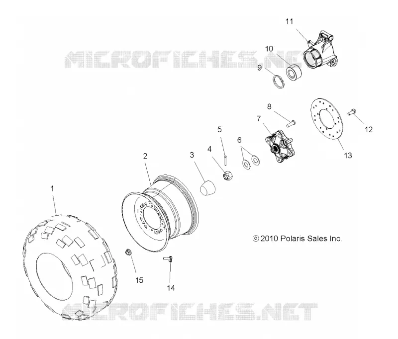 ROUES, REAR TIRE and FREIN DISC