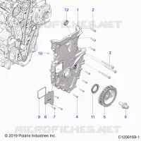 MOTEUR, FRONT COVER ASSEMBLY