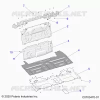 CARROSSERIE ARRIERE CLOSEOFF, CENTER PANELS