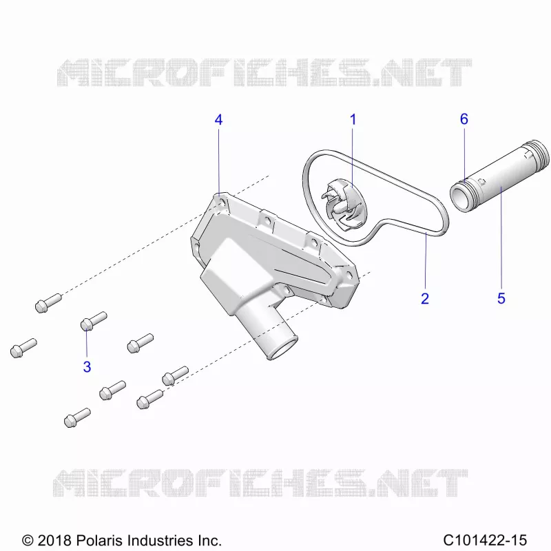 MOTEUR, WATERPUMP IMPELLER AND COVER