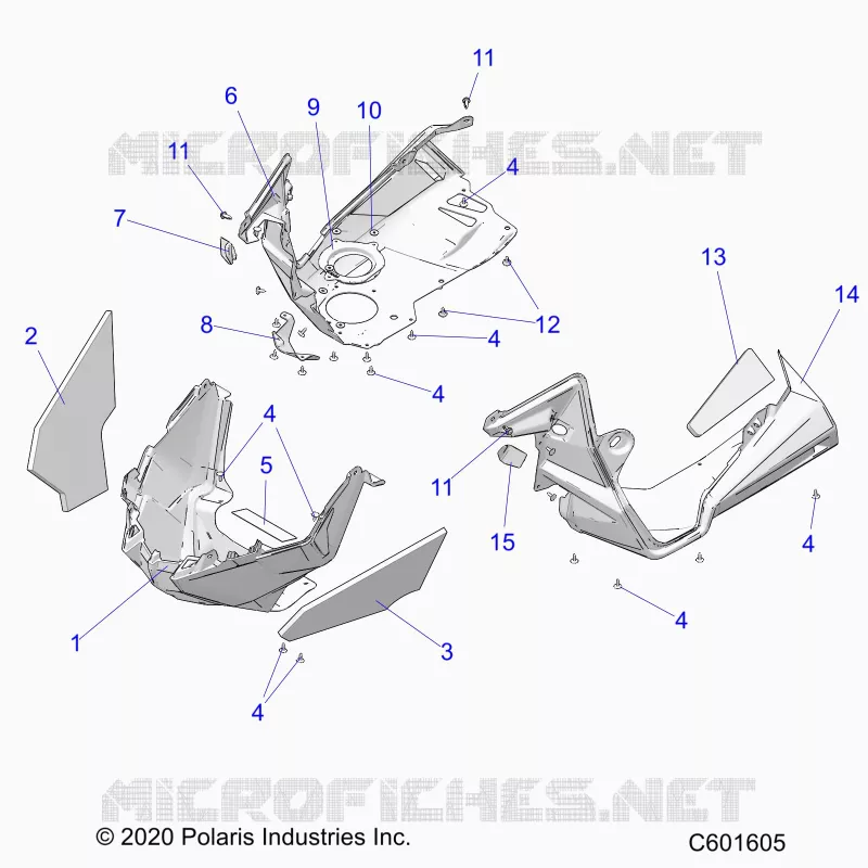 CARROSSERIE AVANT ASM./FENDERS