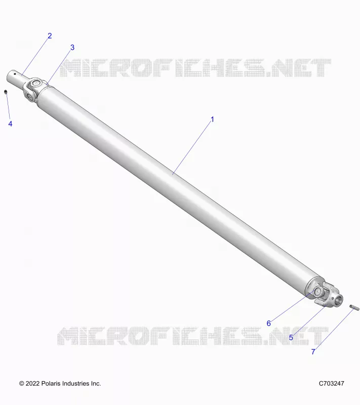 SYSTÃˆME DE TRANSMISSION, PROP SHAFT,FRONT
