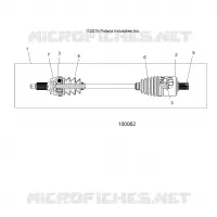SYSTÈME DE TRANSMISSION, DRIVE SHAFT, FRONT (FROM 2/16/16)