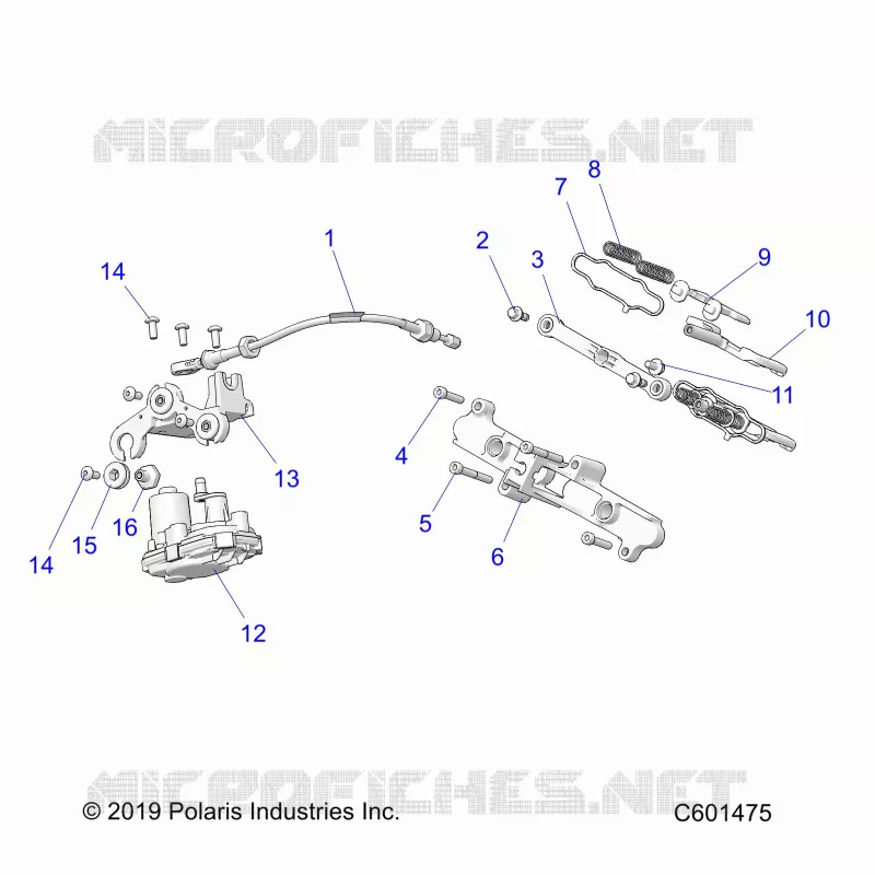 ENGINE, VALVE D'ECHAPPEMENT ASM. AND ACTUATOR