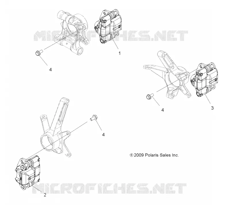 FREINS, FREIN CALIPER MOUNTING