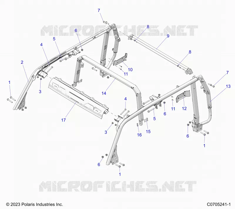 CHASSIS, ROLLOVER PROTECTION 5P