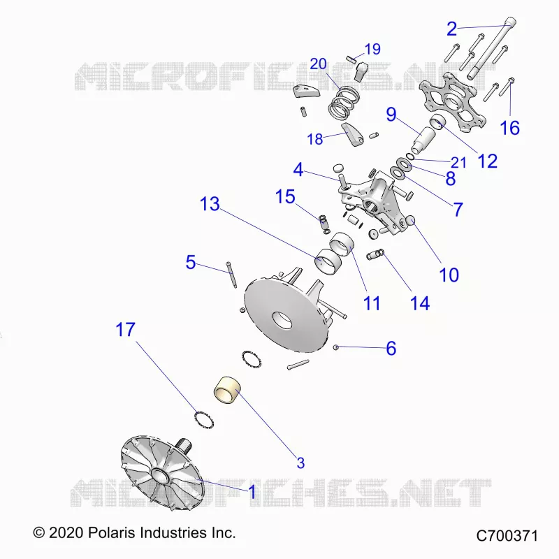 SYSTÃˆME DE TRANSMISSION, PRIMARY CLUTCH
