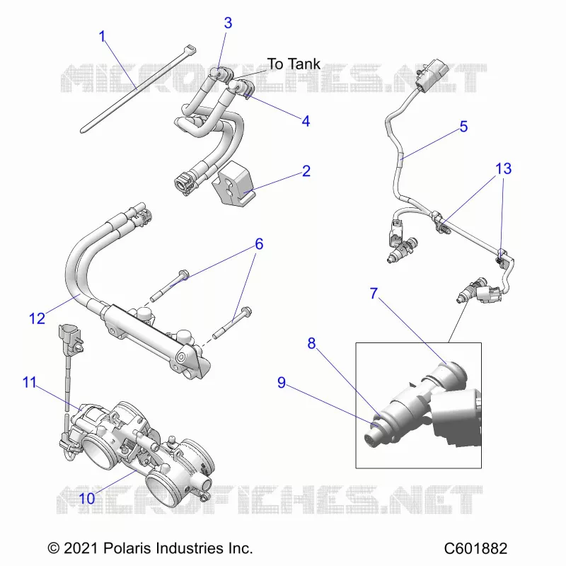 SYSTÃˆME D'ALIMENTATION, RAIL, LINES AND THROTTLE BODY