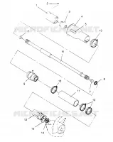 SYSTÈME DE TRANSMISSION SL 650 STD B954358 (4932923292B003)