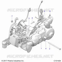 ENGINE, ENGINE AND SUPPORT TRANSMISSION