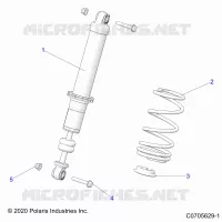 SUSPENSION, AMORTISSEUR AVANT