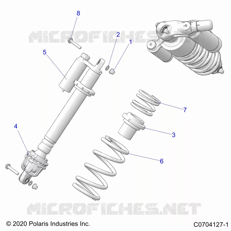 SUSPENSION, AMORTISSEUR AVANT MOUNTING