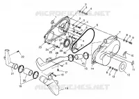 COUVERCLE D'EMBRAYAGE (300) XPRESS 300 W969530 (4935923592C007)