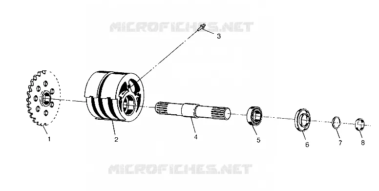 TENDEUR AVANT 6x6 400L, SWEDISH S948740 and  NORWEGIAN N948740 (4926812681014A)