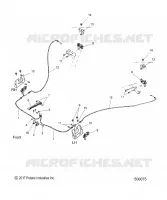 CHASSIS, HOOD HINGE CABLE ASM.
