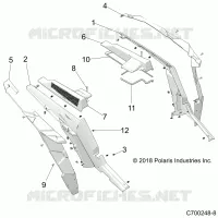 CARROSSERIE ARRIERE FENDERS AND BEZELS- Z22NAS99CK/FK (C700248-8)