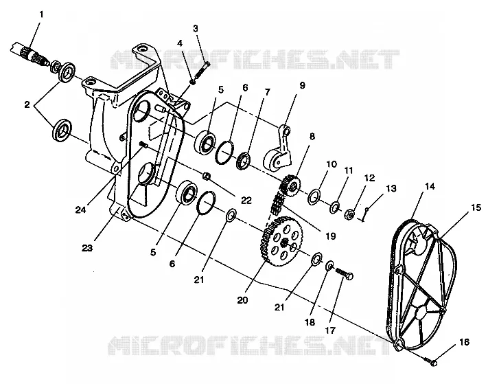 CARTER DE CHAINEE ASSEMBLY 500 EFI E942774 AND  EFI SKS E942574 (49274127410018)