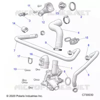 MOTEUR, WATERPUMP AND BYPASS