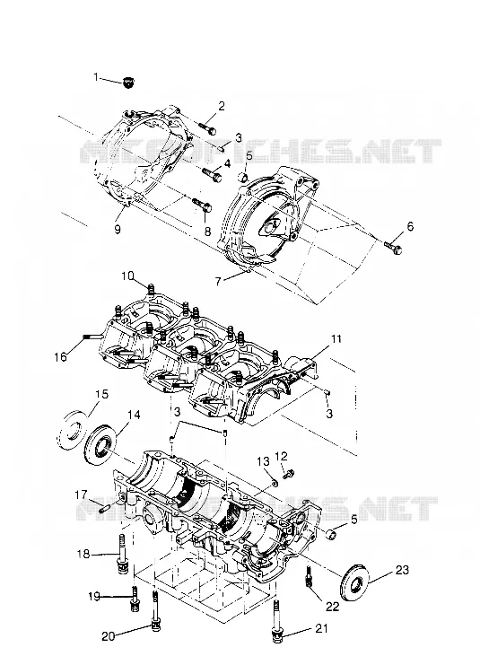 CARTERS MOTEUR ASSEMBLY  SLT 750 B954170 (4930563056B014)