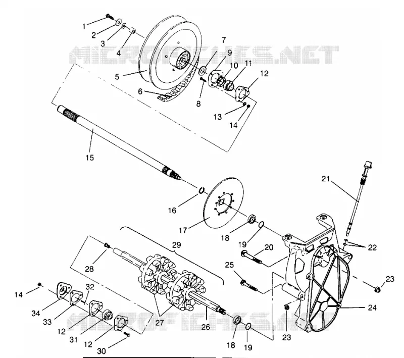SYSTÈME DE TRANSMISSION TRAN SPORT 0960143 AND  EURO TRAN SPORT E960143 (4932273227B009)