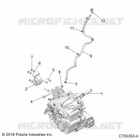 DRIVE TRAIN, MAIN SUPPORT PONT