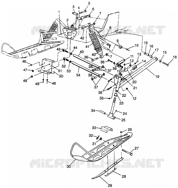 SUSPENSION AVANT AND SKI XLT LTD SP 0973776 (4940074007A013)