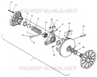 EMBRAYAGE DE TRANSMISSION 500 EFI SKS 0962574, 500 EFI RMK 0962974, AND EUROPEAN 500 EFI (4931983198C001)