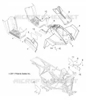 HABITACLE AVANT ET PANNEAUX LATERAUX