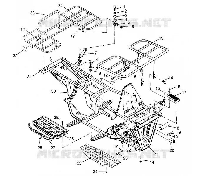 PARE CHOCS / PORTE PAQUET MOUNTING