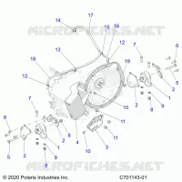 SYSTÃˆME DE TRANSMISSION, GEARCASE, MAIN, MOUNTING