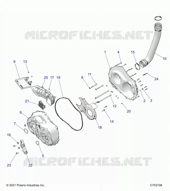 SYSTÃˆME DE TRANSMISSION, CLUTCH COVER AND DUCTING