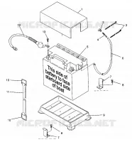 SUPPORT BATTERIE SL 780 B964087 and  Intl. SL 780 I964087 (4935523552B006)
