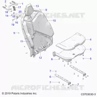 SIEGE ASM., REAR, STANDARD -Z22R4E92AD/AJ (C0703030-3)
